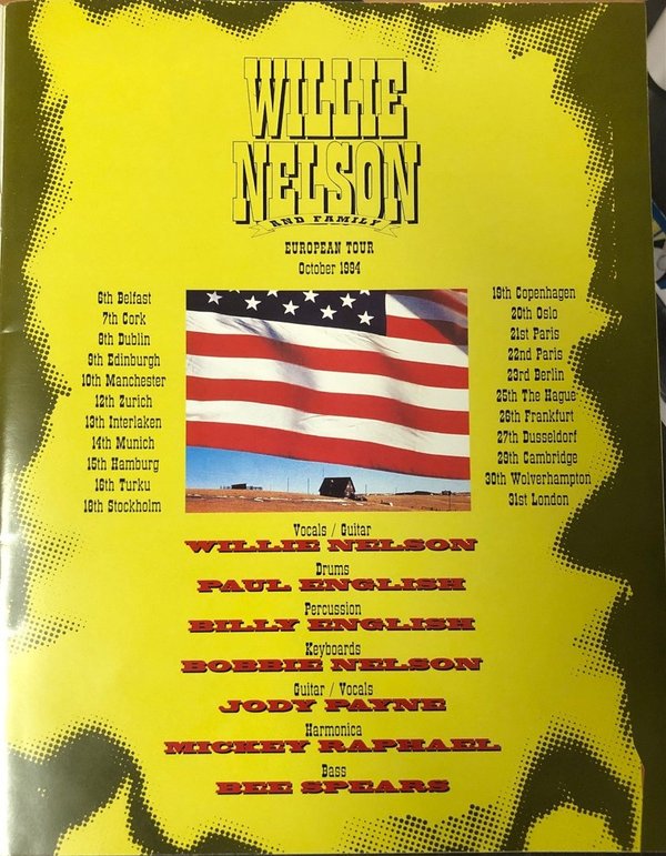 Willie Nelson and Family - European Tour 1994 (Book)