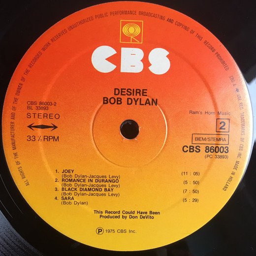 Bob Dylan - Desire (Vinyl)