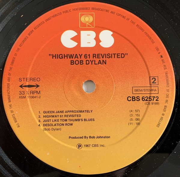 Bob Dylan - Highway 61 Revisited (Vinyl)