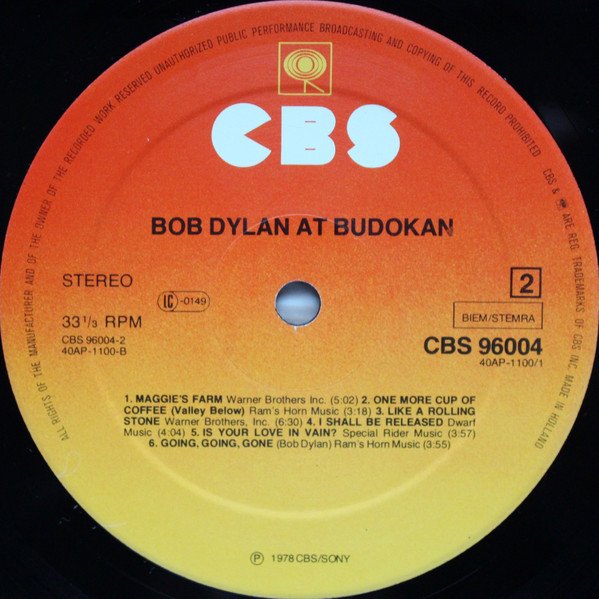 Bob Dylan - Bob Dylan At Budokan (Vinyl)
