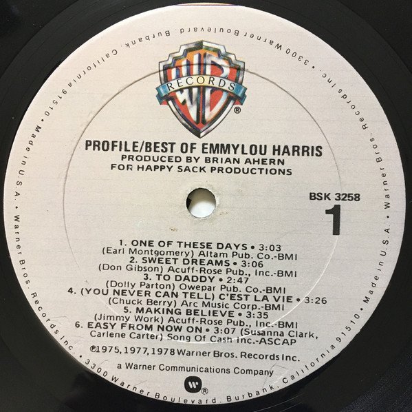 Emmylou Harris - Profile  Best Of Emmylou Harris (Vinyl)