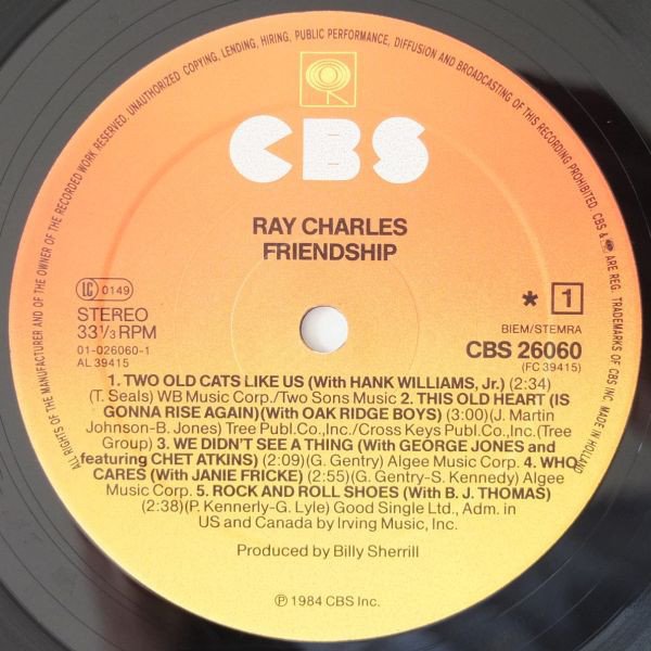 Ray Charles - Friendship (Vinyl)