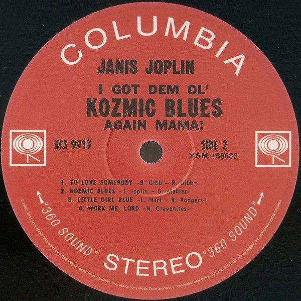 Janis Joplin ‎- I Got Dem Ol' Kozmic Blues Again Mama! (Vinyl)