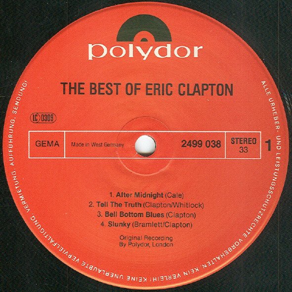 Eric Clapton - The Best Of Eric Clapton (Vinyl)