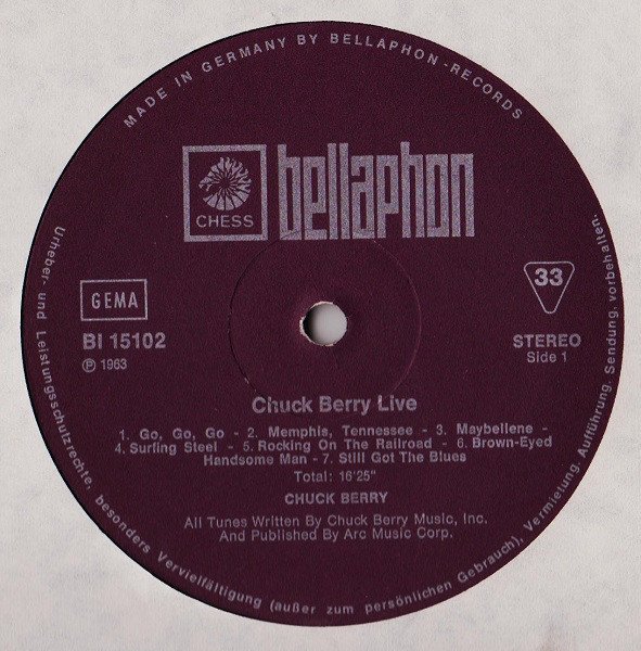 Chuck Berry - Chuck Berry Live (Vinyl)