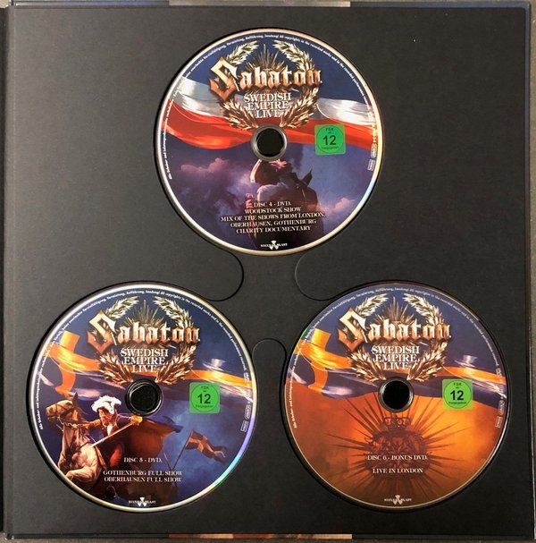 Sabaton - Swedish Empire Live (CD, DVD Pal, Blue-ray)