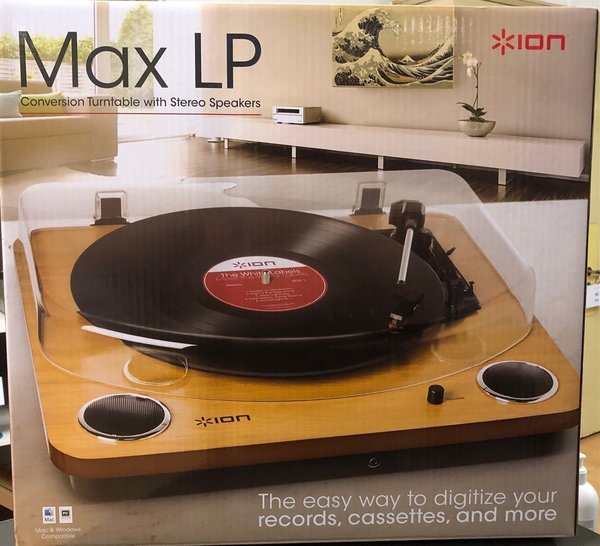Plattenspieler mit Stereo Lautsprecher (All In One) - ION MAX LP