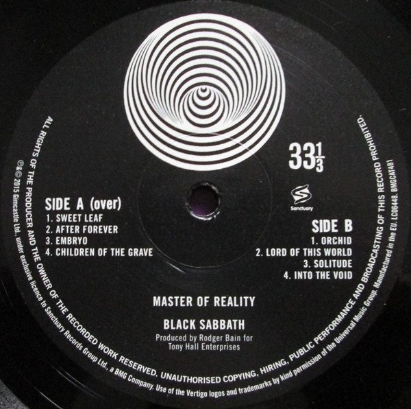 Black Sabbath - Master Of Reality (Vinyl)