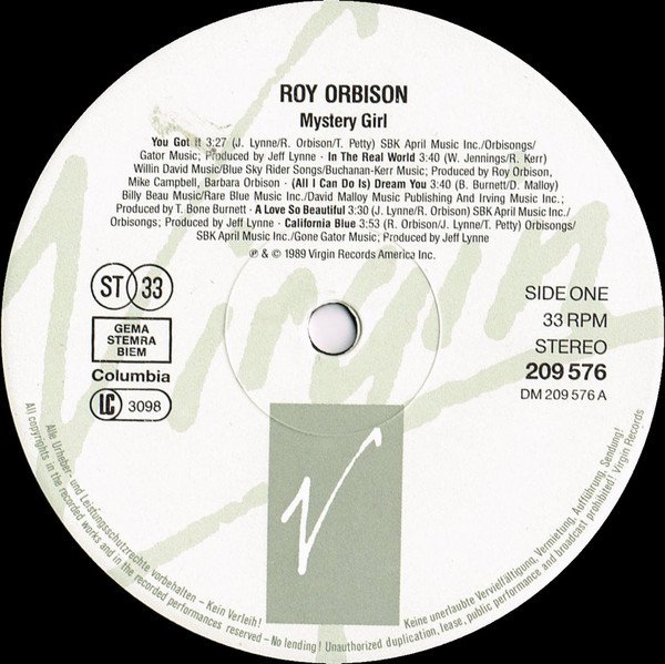 Roy Orbison - Mystery Girl (Vinyl)