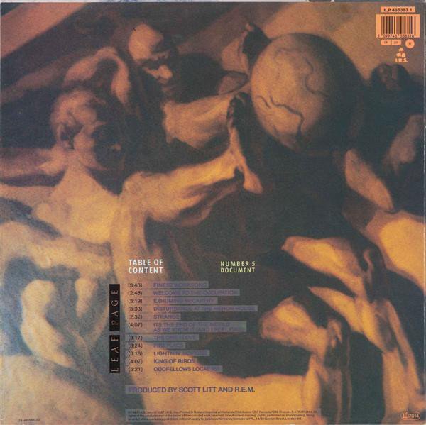 R.E.M. ‎- Document (Vinyl)
