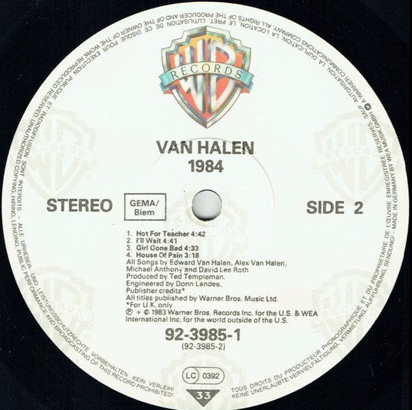 Van Halen - 1984 (Vinyl)