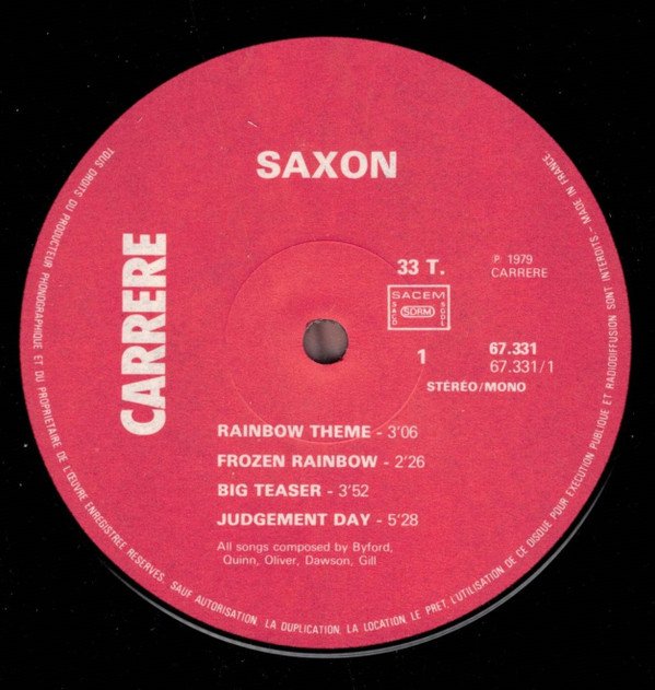 Saxon - Saxon (Vinyl)