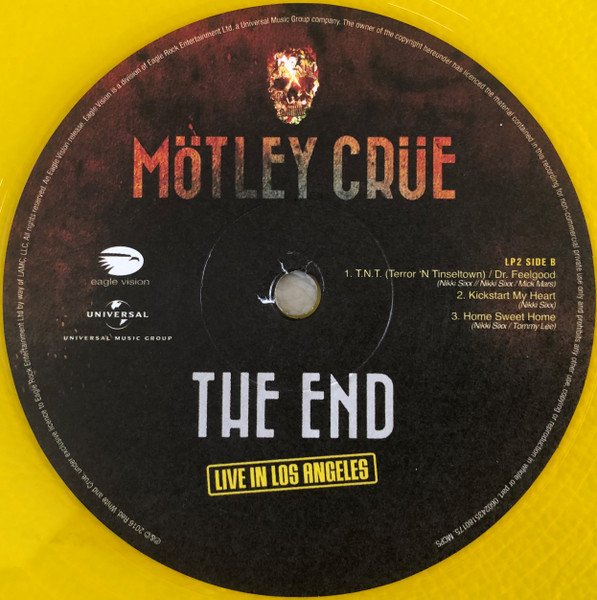 Mötley Crüe - The End Live In Los Angeles (Yellow Vinyl, DVD)