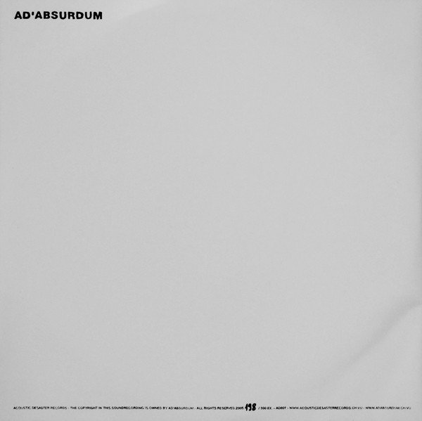 Ad'Absurdum - Many Stories One Take And Hail (Vinyl)