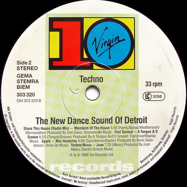 Various Artists - Techno · The New Dance Sound Of Detroit (Vinyl)