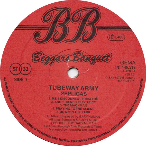 Tubeway Army - Replicas (Vinyl)