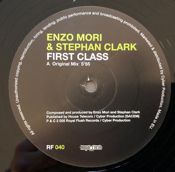 Enzo Mori & Stephan Clark - First Class (Vinyl)