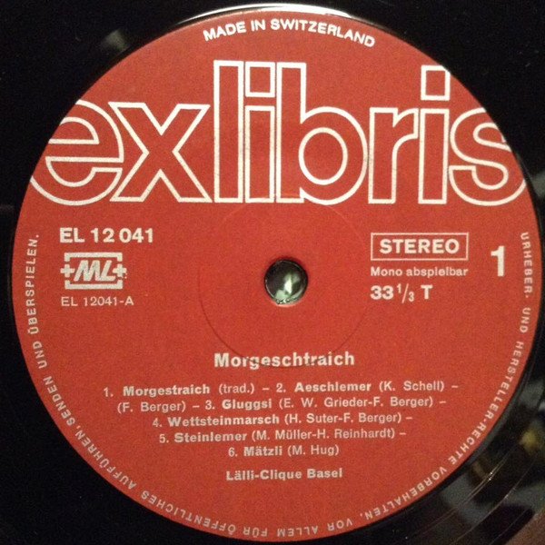Lälli-Clique Basel - Morgeschtraich (Vinyl)