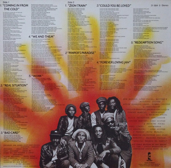 Bob Marley & The Wailers ‎– Uprising (Vinyl)