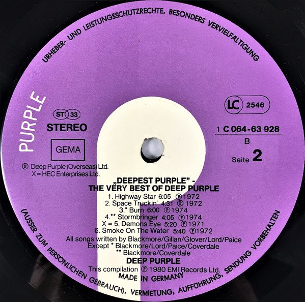 Deep Purple - Deepest Purple  The Very Best Of Deep Purple (Vinyl)