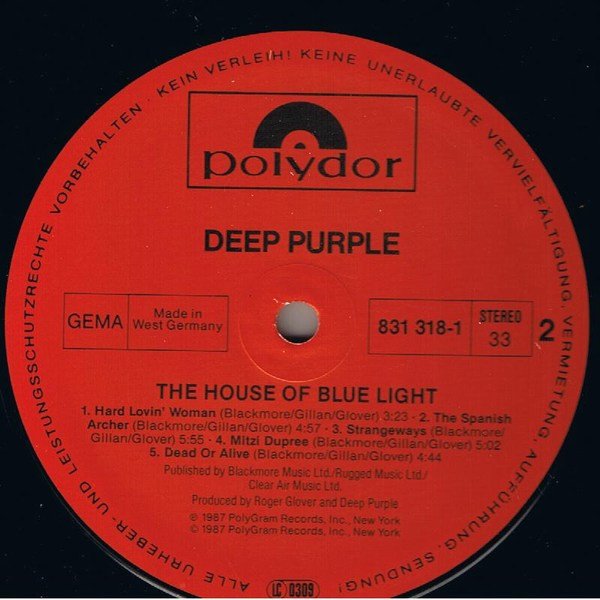 Deep Purple - The House Of Blue Light (Vinyl)