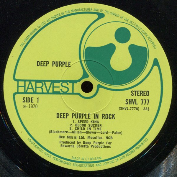 Deep Purple - Deep Purple In Rock (Vinyl)