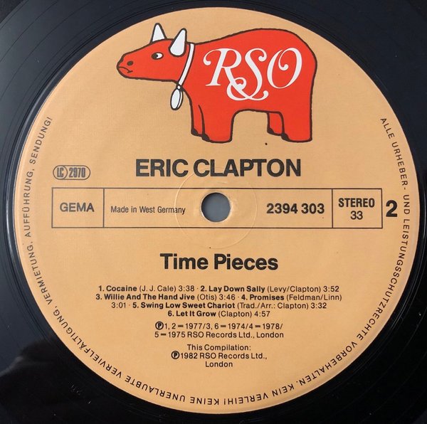 Eric Clapton - Time Pieces - The Best Of Eric Clapton (Vinyl)