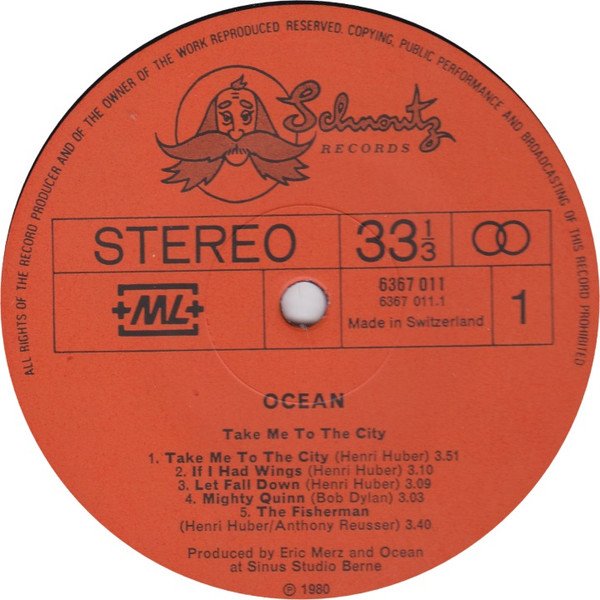Ocean - Take Me To The City (Vinyl)