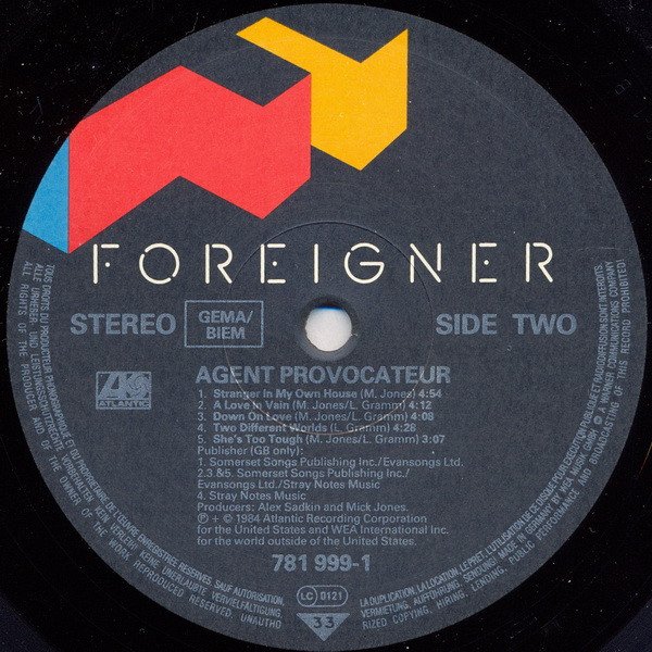 Foreigner - Agent Provocateur (Vinyl)