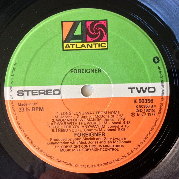Foreigner - Foreigner (Vinyl)
