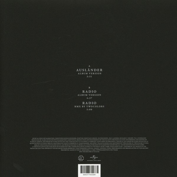 Rammstein - Ausländer (Vinyl 10" Single)