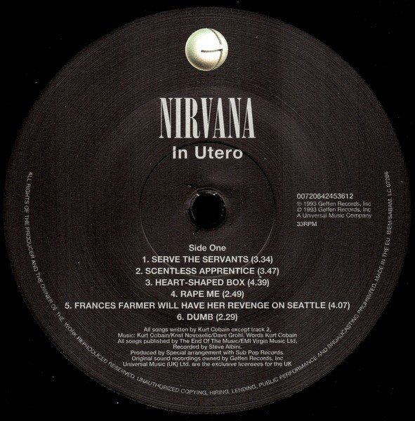 Nirvana - In Utero (Vinyl)