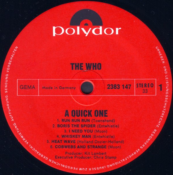 The Who ‎- A Quick One (Vinyl)