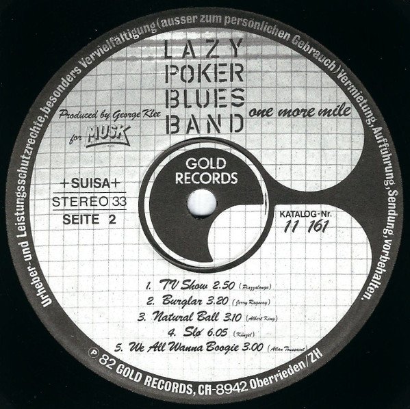 Lazy Poker Blues Band - One More Mile (Vinyl)