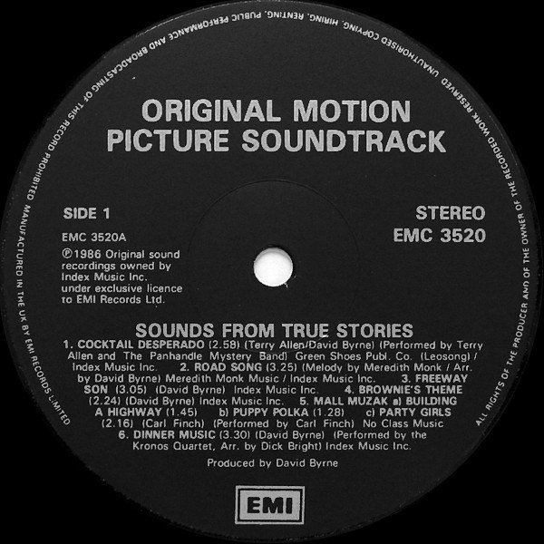 David Byrne & Various Artists - Sounds From True Stories (Vinyl)