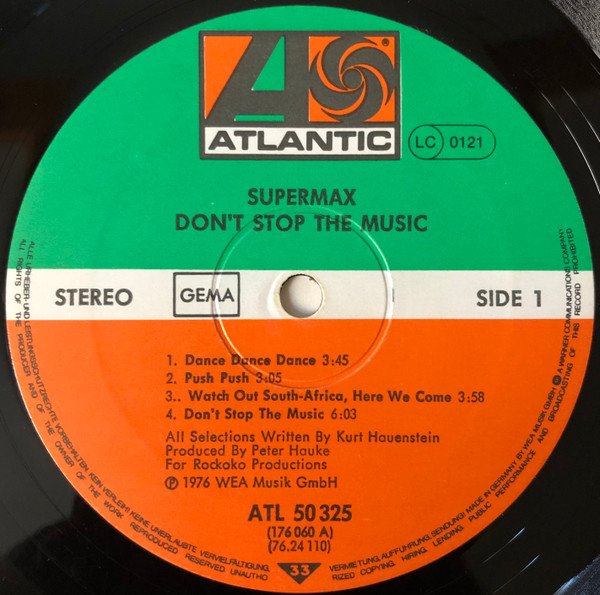 Supermax - Don't Stop The Music (Vinyl)