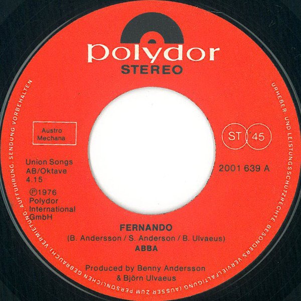 ABBA - Fernando · Tropical Loveland (Vinyl Single)