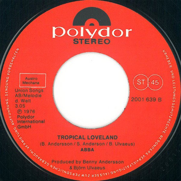 ABBA - Fernando · Tropical Loveland (Vinyl Single)