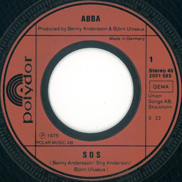 ABBA -  S.O.S. (Vinyl Single)