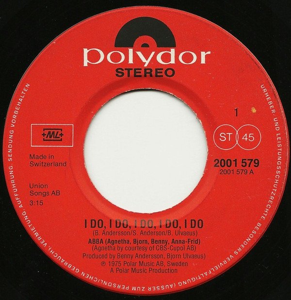 ABBA -  I Do, I Do, I Do, I Do, I Do (Vinyl Single)