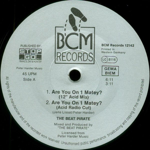 Beat Pirate - Are You On 1 Matey (Vinyl Maxi Single)