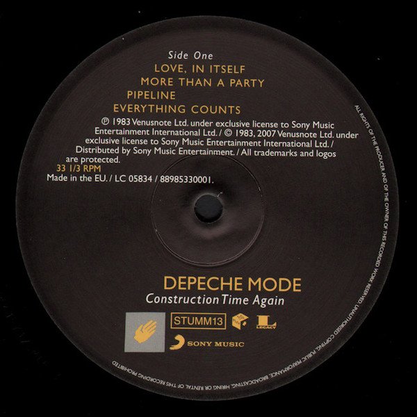 Depeche Mode - Construction Time Again (Vinyl)