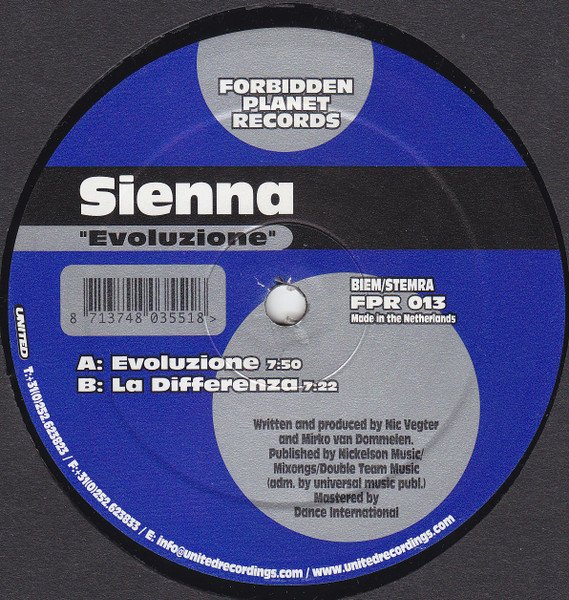 Sienna - Evoluzione / La Differenza (Vinyl)