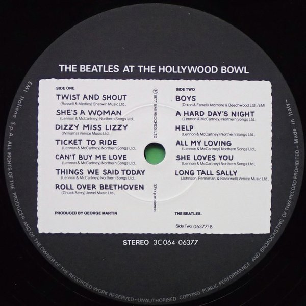 Beatles - Live At The Hollywood Bowl (Vinyl)