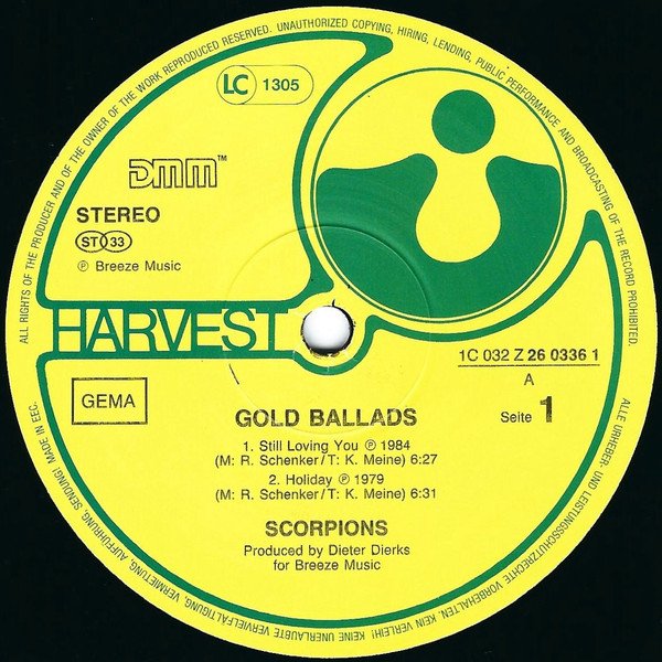 Scorpions -  Gold Ballads (Vinyl)