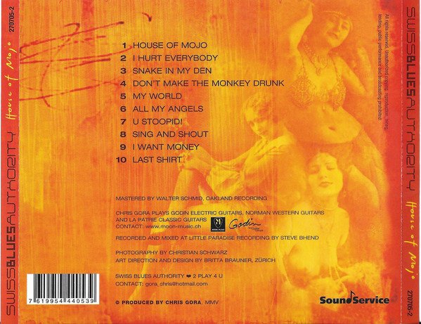 Swiss Blues Authority - Feat. Polo Hofer, Ron Cartel, Chris Gora – House Of Mojo (CD)