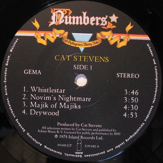 Cat Stevens – Numbers (Vinyl)