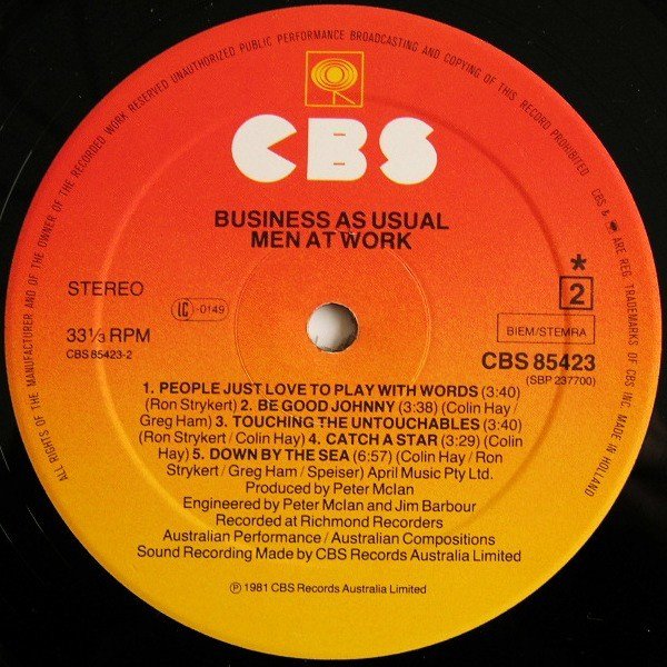 Men At Work - Business As Usual (Vinyl)
