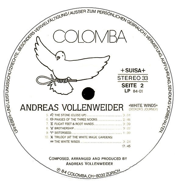 Andreas Vollenweider - White Winds (Seeker's Journey) (Vinyl)