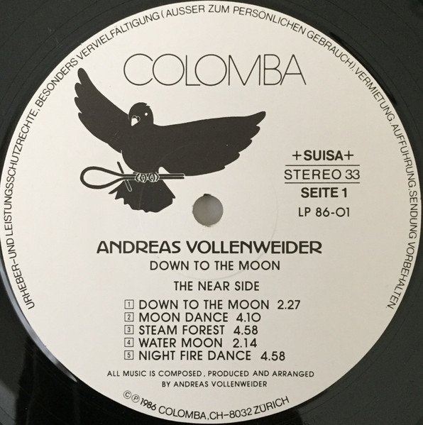 Andreas Vollenweider - Down To The Moon (Vinyl)